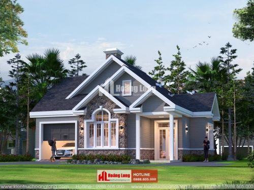Thiết kế biệt thự 1 tầng hiện đại