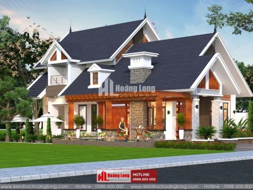 Thiết kế biệt thự 1 tầng 3 phòng ngủ đẹp
