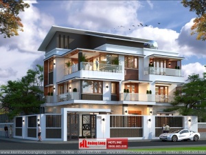 Thiết kế biệt thự 3 tầng 3 phòng ngủ