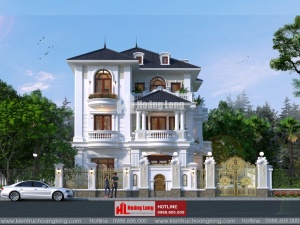 Thiết kế biệt thự 3 tầng 5 phòng ngủ