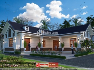 Thiết kế biệt thự 1 tầng chữ L