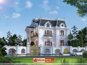 Thiết kế biệt thự 3 tầng chữ I