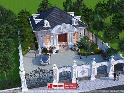 Thiết kế nhà phố 1 tầng mái Nhật