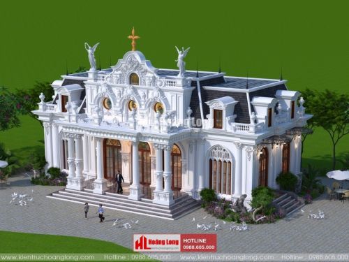 Thiết kế dinh thự kiểu Pháp